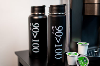 90GreaterThan100 - 22oz / 32oz Black Cold and Hot Tumbler - Keep Your Drinks at the Perfect Temperature!