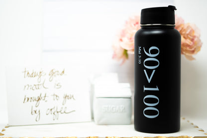 90GreaterThan100 - 22oz / 32oz Black Cold and Hot Tumbler - Keep Your Drinks at the Perfect Temperature!